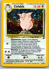 Clefable Holo Rare Base Set 2 5/130 SWIRL! on eBay