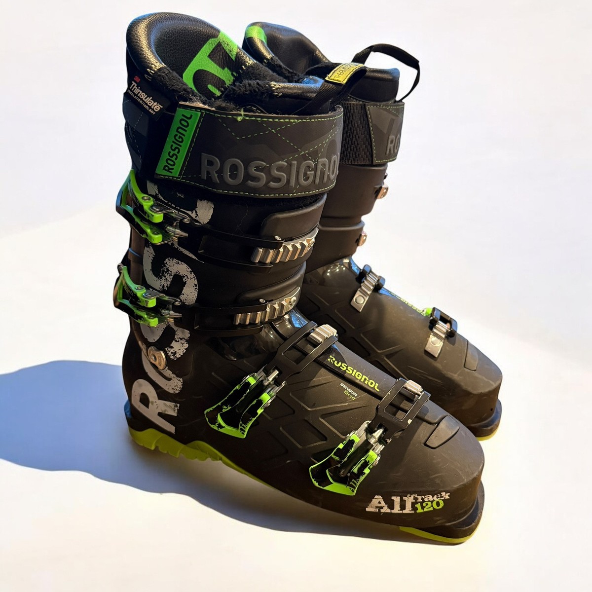 Rossignol Alltrack 120 Men's Alpine Ski Boots Black Green Size