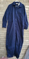 Schmidt Workwear Coveralls Large Navy Blue Long Sleeve Lightweight