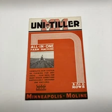 Vintage Minneapolis Moline Uni-Tiller All In One Farm Machine Brochure