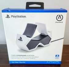 New PowerA Twin Charging Station For Playstation 5 PS5 w/6 Foot AC Adapter NIB