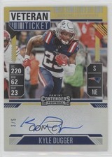 2024 Panini Contenders Veteran FOTL Goal Line Ticket 3/5 Kyle Dugger Auto 0l1b