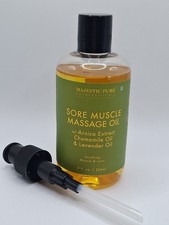 Majestic Pure Cosmeceuticals Sore Massage Oil l, 8floz 236ml . Exp: 02/23/2027