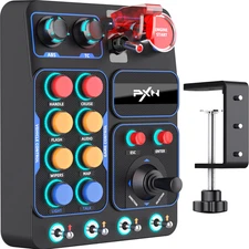 Racing Button Box Control Panel For PC Driving Simulators Programmable Functions