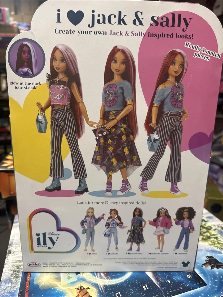 Disney Ily 4EVER I Love Jack & Sally Pesadilla antes de Navidad ¡Muñeca y trajes! Foto 3 de 4