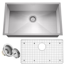 OPEN BOX - 30"x18"x10" Stainless Steel Single Bowl Undermount Kitchen Sink