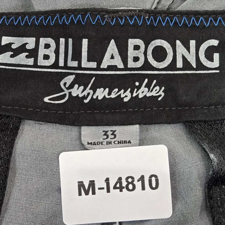 Billabong Men Shorts 33 Gray Chino New Order Button 9" Inseam - Image 2 of 4