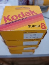 KODAK Kodachrome 40 Super 8 film Lot Of 4 Expired 03/2004-10/2005 SEALED Expired