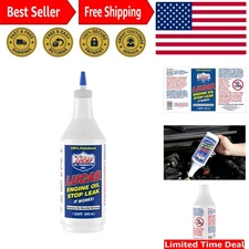 Stop Engine Leaks Now! Lucas Engine Oil Stop Leak - Effective 1 Quart Solution