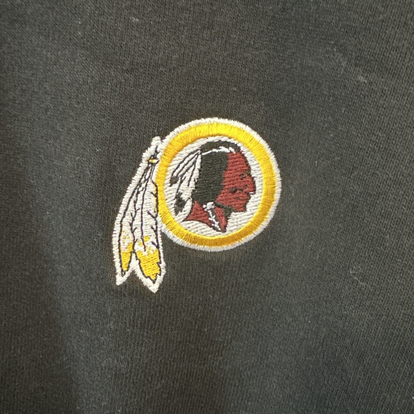 REEBOK Washington Redskins Logo MENS XL Crewneck Sweatshirt NFL Football Black view 2