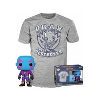 Funko Pop! & Tee (Adult): Marvel Guardians Of The Galaxy - Drax (Blacklight)