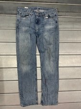 Levis 514 Jeans Mens 36x34 Blue Medium Wash Denim 100 Cotton Straight Fit