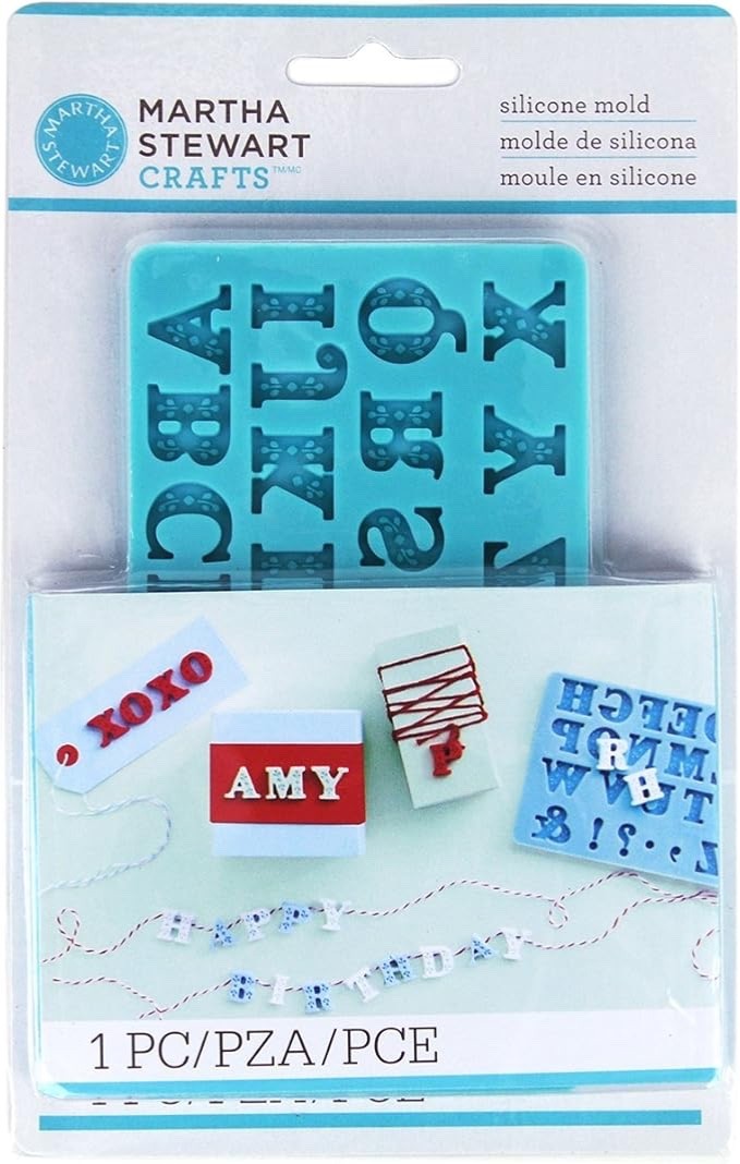 Martha Stewart Silicone Molds Alphabet Moulds 4pcs Upper Case & Punctuation