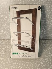 Next Natural Jakarta Towel storage Rail bathroom Towel Holder Stand Rack 