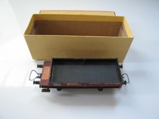 Ancien petit wagon plat brun de la SNCF de VB en HO - Bel état & Boite d'origine