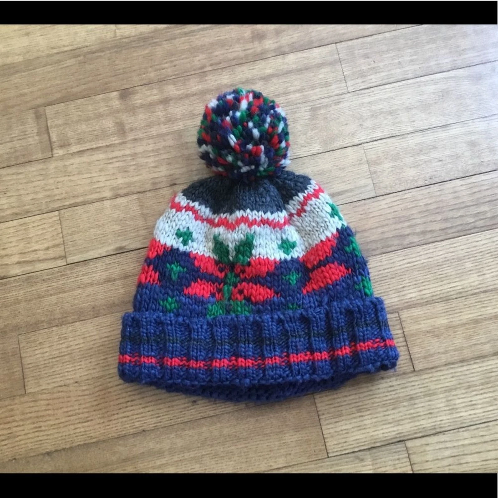 NWT! American Eagle Chunky Knit Beanie Hat Fair Isle Cabin-core Men’s OS