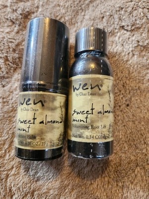 Wen by Chaz Dean Sweet Almond Mint Texture Hair Balm & Volumizing Root Lift New