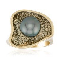 Cavill Tahitiperlen Ring Sterlingsilber Silber Vergoldet 8Mm Perle Damen