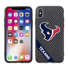 PBG NFL Houston Texans Black Carbon Case for iPhone X, XS (5.8")