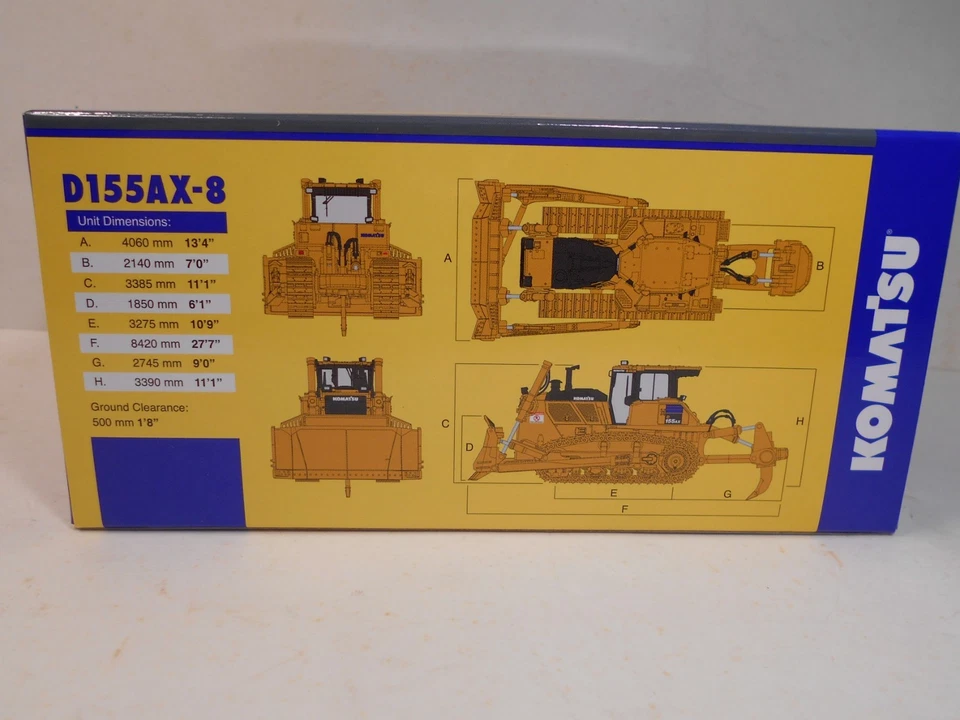 1st Gear - (60-0325) - 1/64 Scale - Komatsu - D155AX-8 - Dozer w/Ripper - NIB - Image 3 of 4