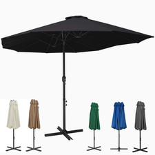 Outsunny Sonnenschirm Doppelschirm Terrassenschirm UV-Schutz XXL Gartenschirm DE