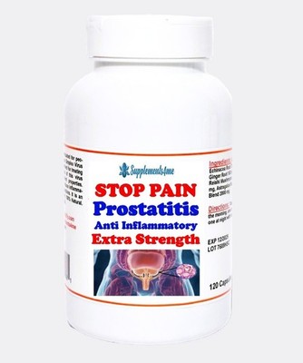 HOW TO STOP PROSTATITIS PAIN - PAINLESS - 120 CAPS MADE IN USA