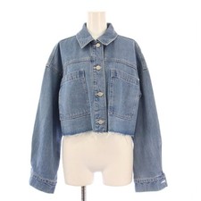 Ray Beams Cropped Denim Jacket G-Jean Women Small Blue Very Good