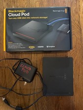 blackmagic design cloud pod, black with power adapter and box