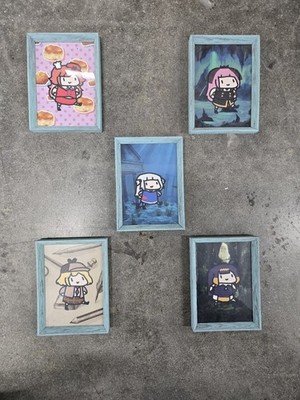 Hololive Holomyth Picture Frames Fan Made Set Of 5