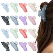 16 Pcs Hair Clip, Acrylic Large Hair Clips - Strong Hold Jaw Clips for Thick ...