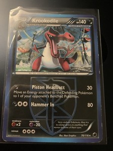 Krookodile 70/116 Rare Black & White: Plasma Freeze Pokemon Card