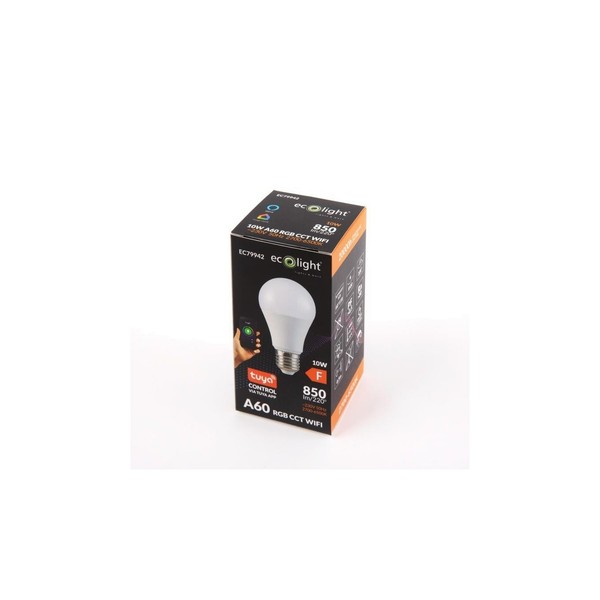 Smart Tuya A60 E27 LED Leuchtmittel 10W RGB CCT Wifi Tuya EC79942-image