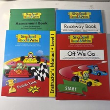 Sing Spell Read & Write Level 1, Grade 1, Teachers Manual, Off We Go, Raceway, &