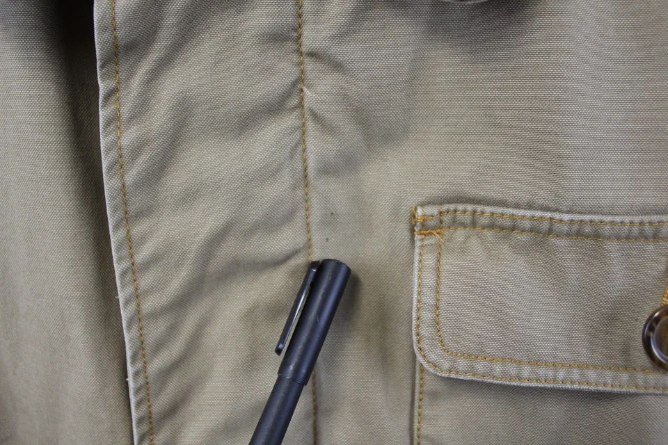 Chaqueta Harbor Bay Chore Para Hombres 2XL Alto Cuello Pana Lona Abrigo Franela Forrado Foto 3 de 4