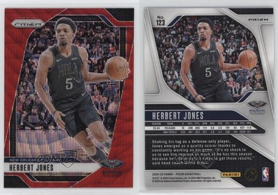 2024-25 Panini Prizm Ruby Wave Prizm Herbert Jones #123