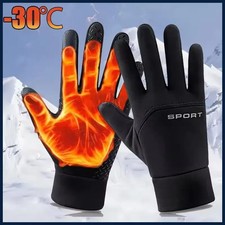 Winter Warm Gloves Touch Screen Windproof Non Slip Cold-proof Cycling Gloves