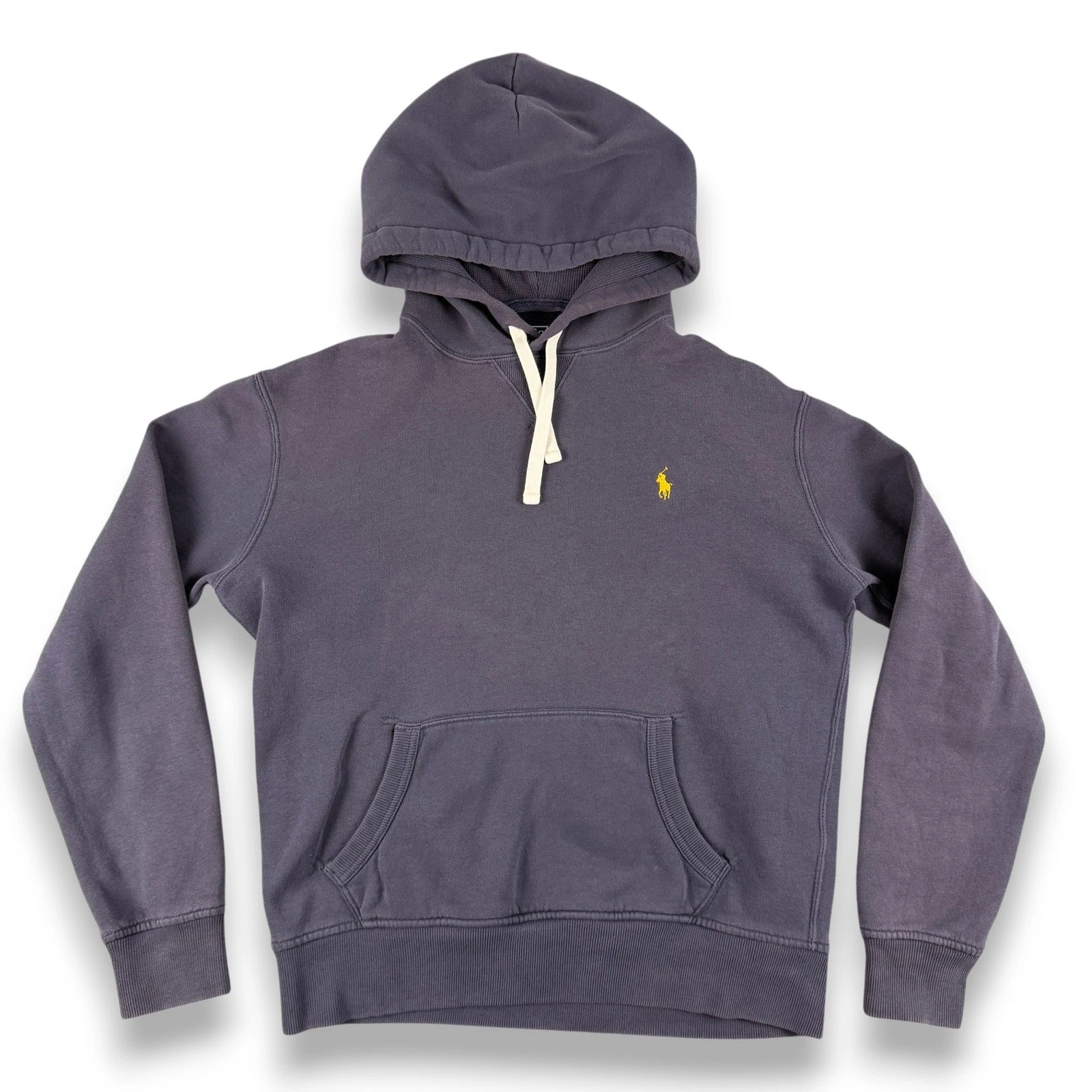 Polo Ralph Lauren Hoodie Mens M Purple Pullover Pony Logo Pocket Vintage Y2K 90s