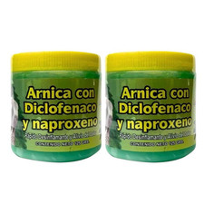  Pack of 2 Arnica Pomada Muscular 125G - Arnica Massage Balm   125G  Soothing
