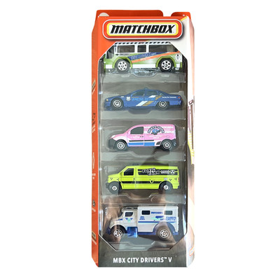 Matchbox 5-Pack Die-Cast Metal Vehicle MBX City Drivers V