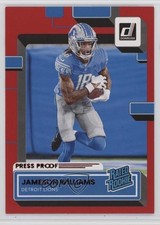 2022 Panini Donruss Rated Rookie Press Proof Red Jameson Williams #308 1i3j