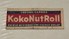 Koko Nut Roll Curtiss Candies Vintage Matchbook Cover 2B