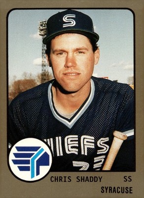 1988 Syracuse Chiefs ProCards #833 Chris Shaddy Rc