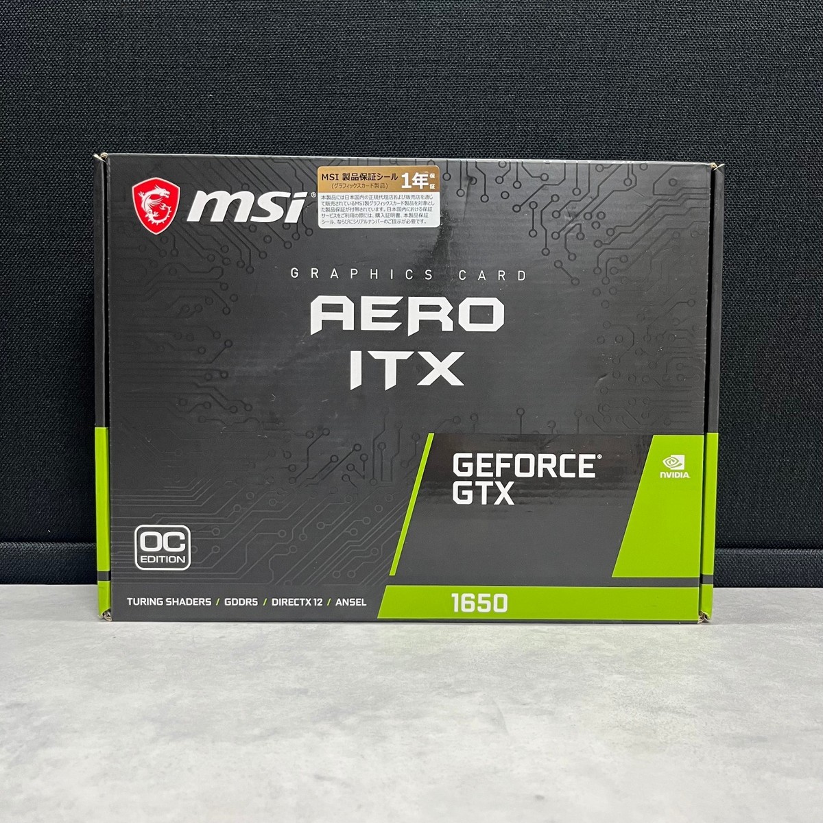 MSI GeForce GTX 1650 D6 AERO ITX J OC Graphics Board VD7557