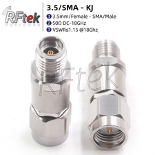 3.5mm Female To SMA Male 0-18G Precision MicroWave Adapter MMwave Test Connector