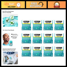 Cool Mint Breath Strips - 24 Dissolving Oral Care Strips, Instant Freshness, Tra