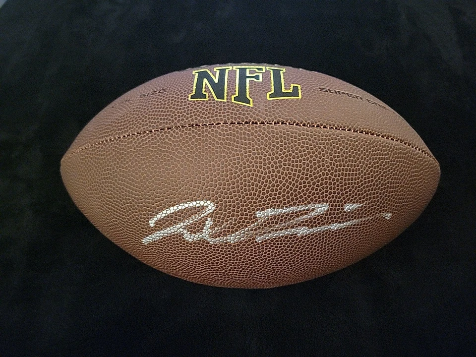 Fútbol americano de la NFL firmado por Jaxson Dart con certificado de autenticidad New York Giants Foto 2 de 4