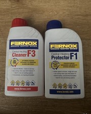 Fernox F1 & F3 Central Heating Protector and Cleaner Set 500ml Each