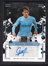 2024-25 DAVID SILVA 49/99 AUTO PANINI IMPECCABLE PREMIER LEAGUE IMMORTAL INK