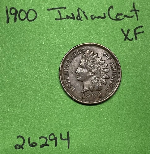 1900 Indian Head Cent / Penny 1c Xf Extra Fine