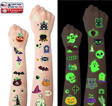 10 Sheets Halloween Tattoos for Kids